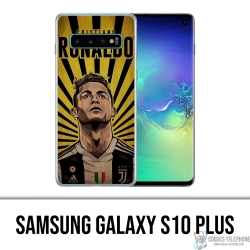 Custodia per Samsung Galaxy S10 Plus - Poster Ronaldo Juventus