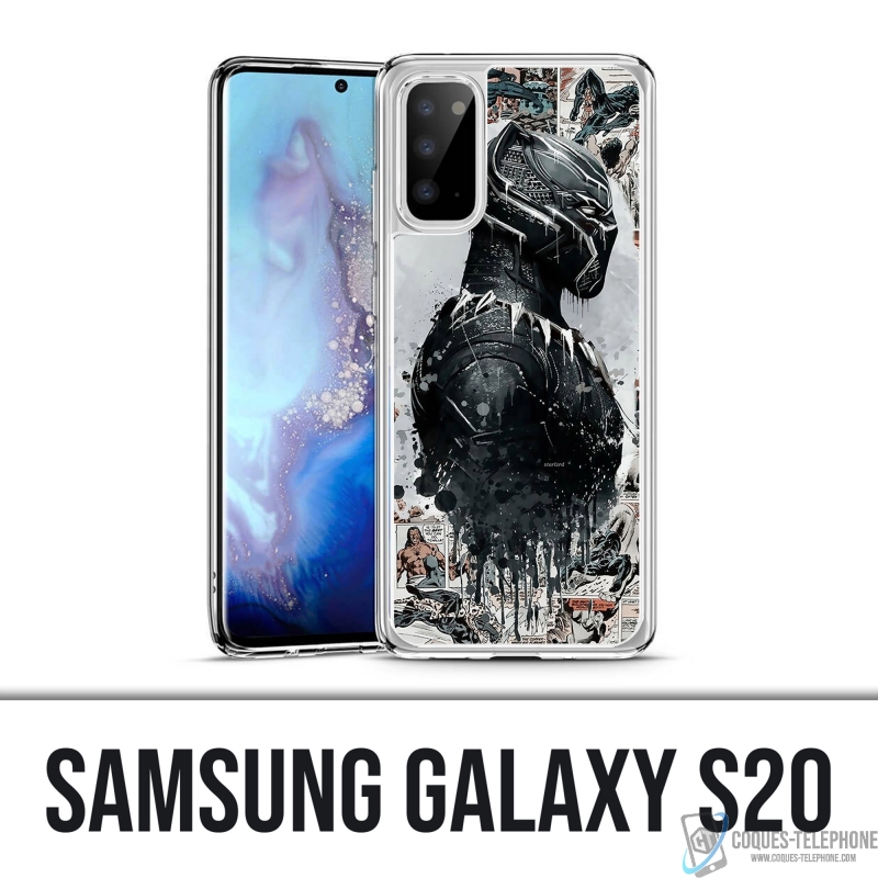Samsung Galaxy S20 Case - Black Panther Comics Splash