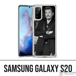 Coque Samsung Galaxy S20 - Johnny Hallyday Noir Blanc
