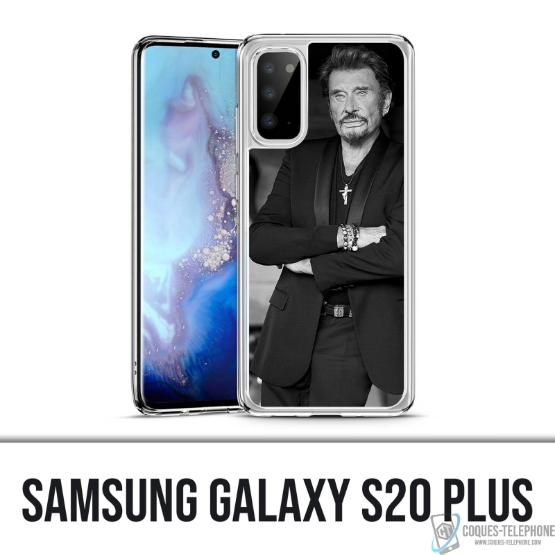 Samsung Galaxy S20 Plus Case - Johnny Hallyday Black White