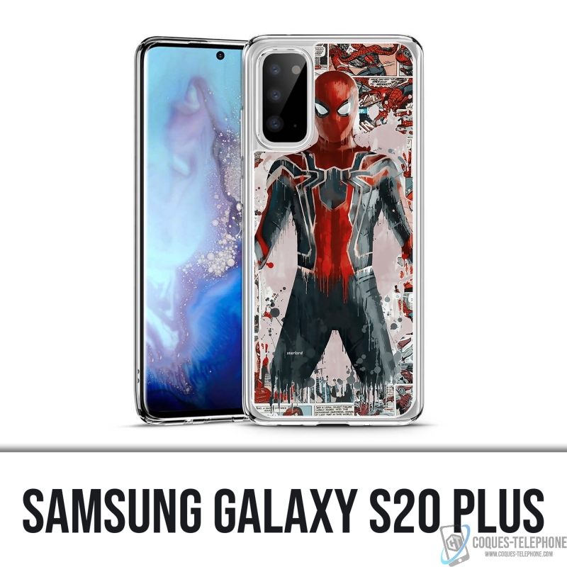 Samsung Galaxy S20 Plus case - Spiderman Comics Splash