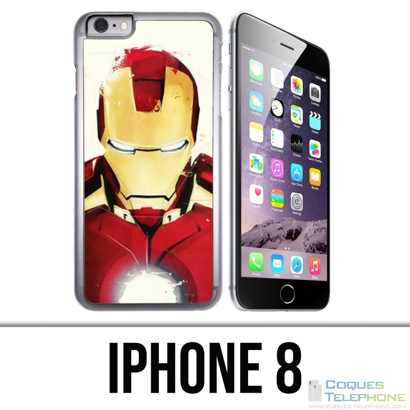 Custodia per iPhone 8 - Iron Man Paintart