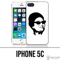 Custodia per iPhone 5C - Oum Kalthoum nero bianco