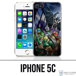 Custodia per iPhone 5C - Batman vs Teenage Mutant Ninja Turtles