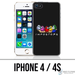 Coque iPhone 4 et 4S - Among Us Impostors Friends