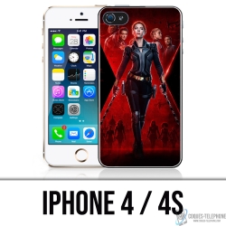 Coque iPhone 4 et 4S - Black Widow Poster