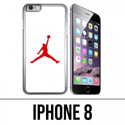 Coque iPhone 8 - Jordan Basketball Logo Blanc
