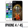 IPhone 4 and 4S case - Guns N Roses Guitar