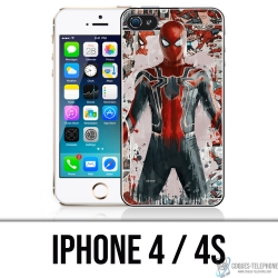 Coque iPhone 4 et 4S - Spiderman Comics Splash