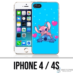 IPhone 4 and 4S case - Stitch Angel Love
