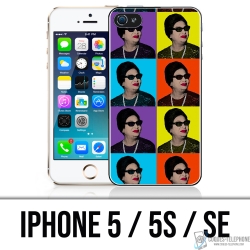 Coque iPhone 5, 5S et SE - Oum Kalthoum Colors