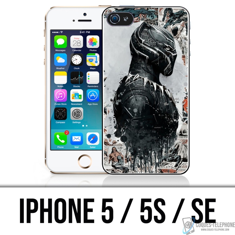 IPhone 5, 5S und SE Case - Black Panther Comics Splash