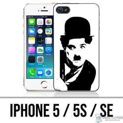 Coque iPhone 5, 5S et SE - Charlie Chaplin