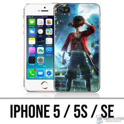 Coque iPhone 5, 5S et SE - One Piece Luffy Jump Force
