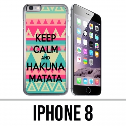 Coque iPhone 8 - Keep Calm Hakuna Mattata