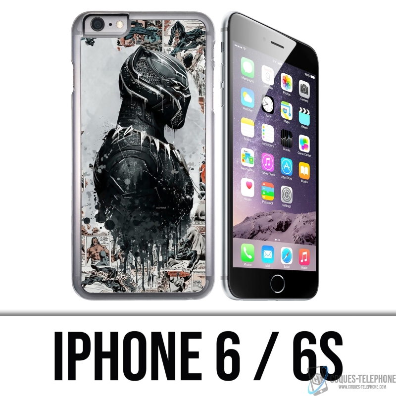 IPhone 6 und 6S Case - Black Panther Comics Splash