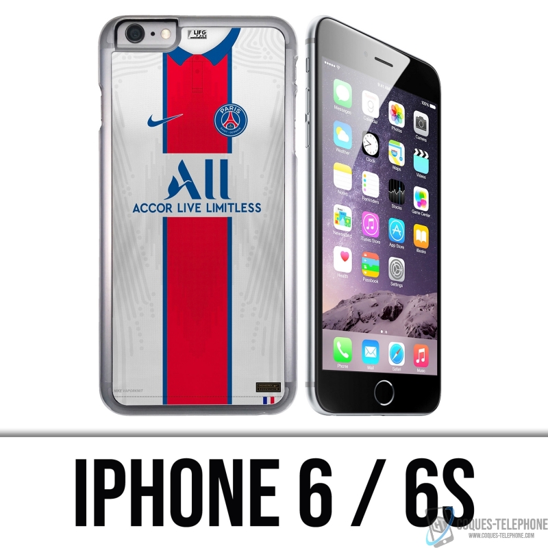 Custodia per iPhone 6 e 6S - Maglia PSG 2021