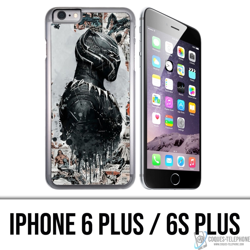Funda para iPhone 6 Plus / 6S Plus - Black Panther Comics Splash