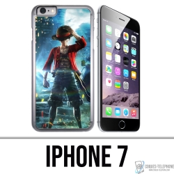 Coque iPhone 7 - One Piece Luffy Jump Force