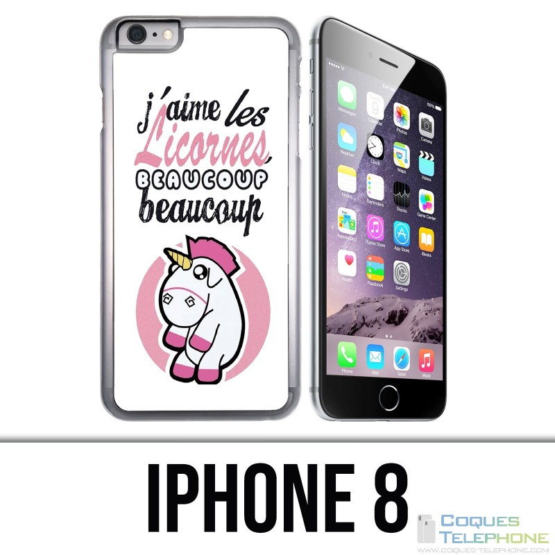 Coque iPhone 8 - Licornes