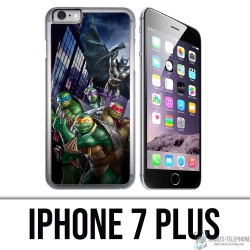 Coque iPhone 7 Plus - Batman Vs Tortues Ninja