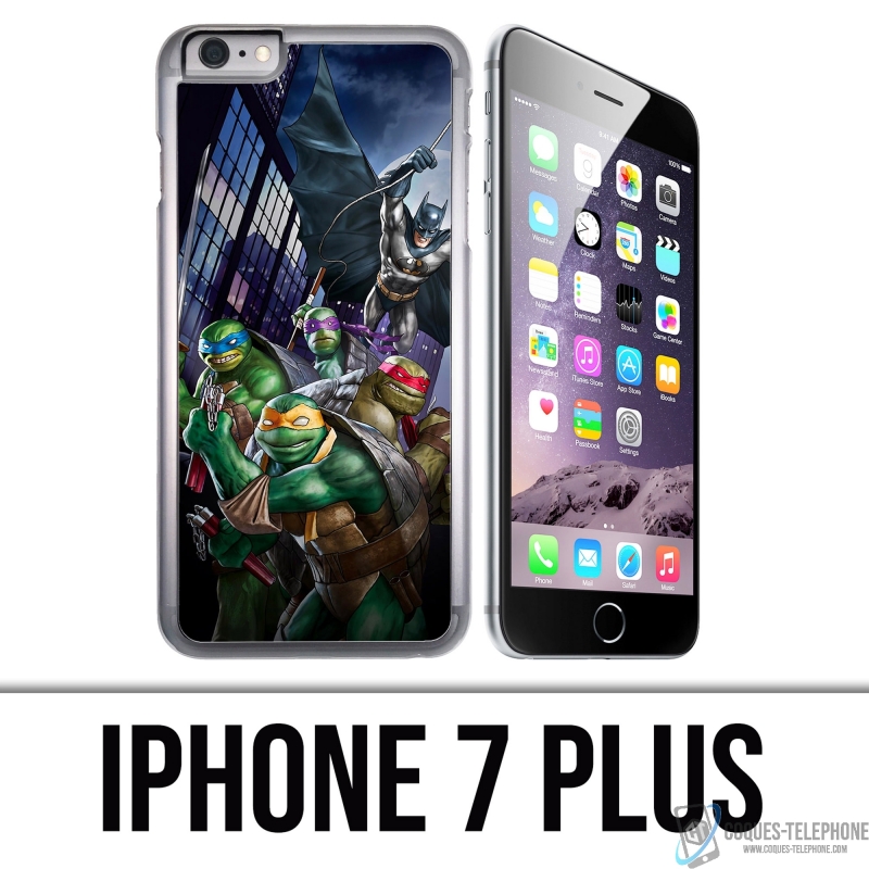 Funda para iPhone 7 Plus - Batman Vs Teenage Mutant Ninja Turtles