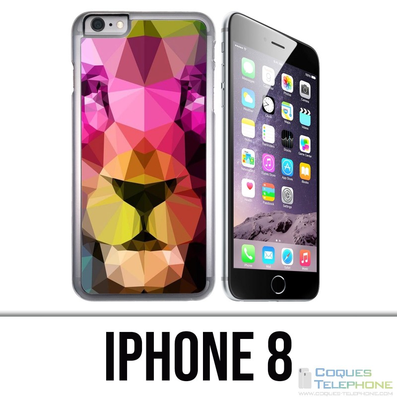 Coque iPhone 8 - Lion Geometrique