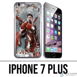 Custodia per iPhone 7 Plus - Iron Man Comics Splash