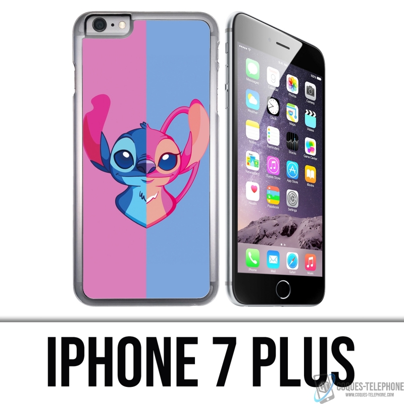 Coque iPhone 7 Plus - Stitch Angel Coeur Split