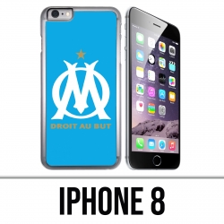 Coque iPhone 8 - Logo Om Marseille Bleu