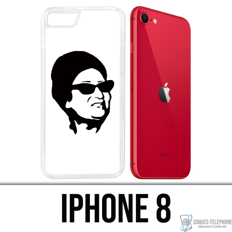 Custodia per iPhone 8 - Oum Kalthoum nero bianco
