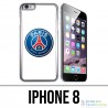 Custodia per iPhone 8 - Logo Psg sfondo bianco