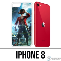 Custodia per iPhone 8 - One Piece Rufy Jump Force