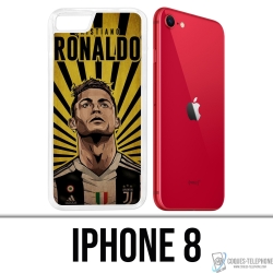 Coque iPhone 8 - Ronaldo Juventus Poster