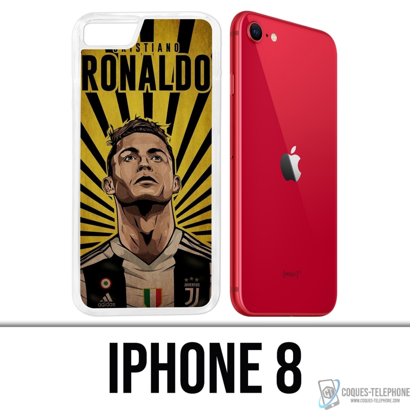 Custodia per iPhone 8 - Poster Ronaldo Juventus