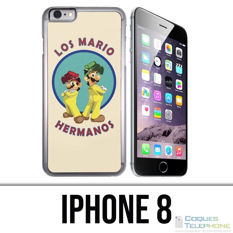 Coque iPhone 8 - Los Mario Hermanos