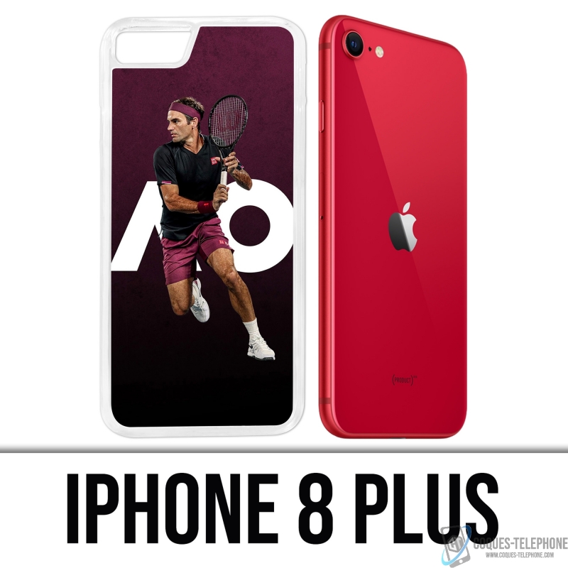 Coque iPhone 8 Plus - Roger Federer