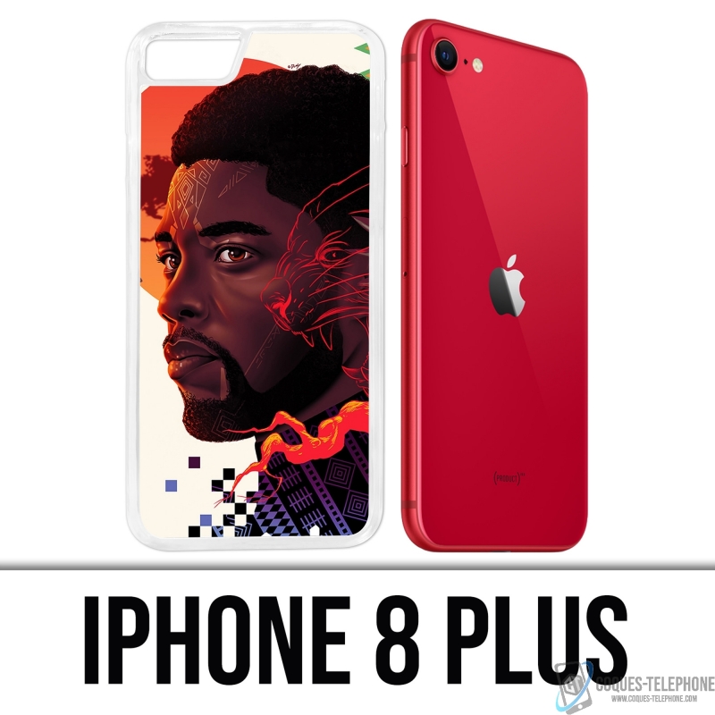 Coque iPhone 8 Plus - Chadwick Black Panther