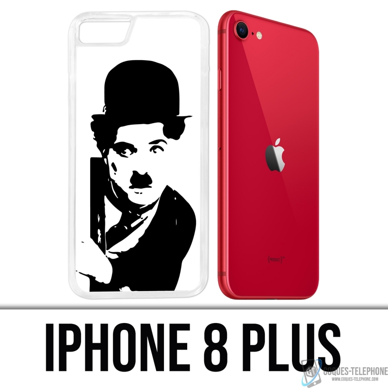 Coque iPhone 8 Plus - Charlie Chaplin