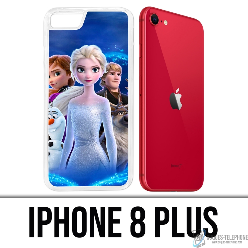 Coque iPhone 8 Plus - La Reine Des Neiges 2 Personnages