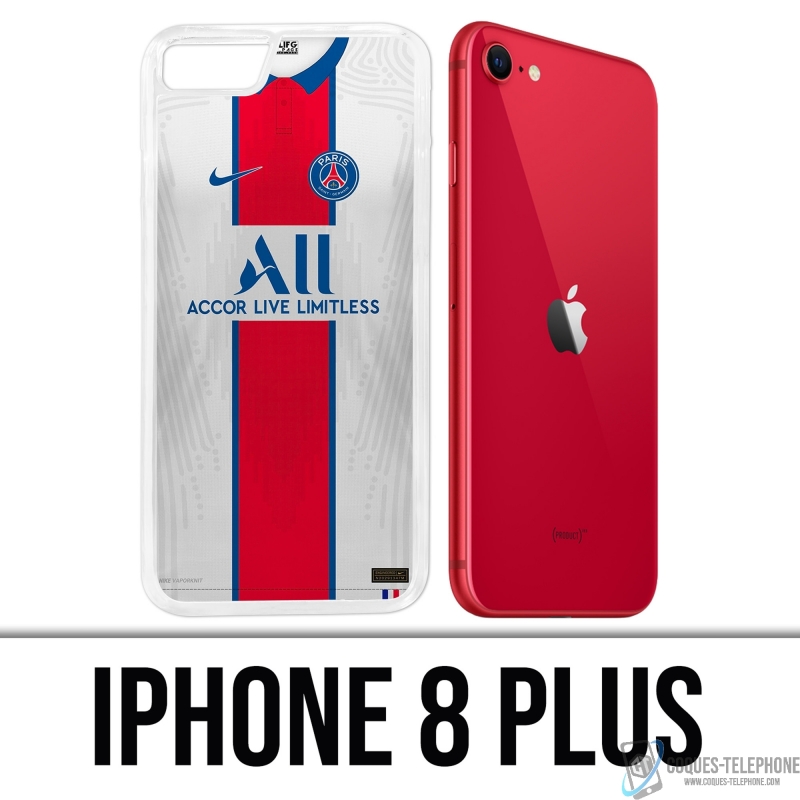 Funda para iPhone 8 Plus - camiseta PSG 2021