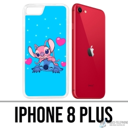 Coque iPhone 8 Plus - Stitch Angel Love