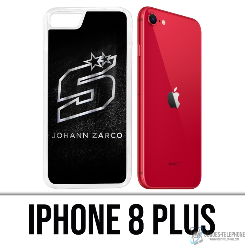 Coque iPhone 8 Plus - Zarco Motogp Grunge