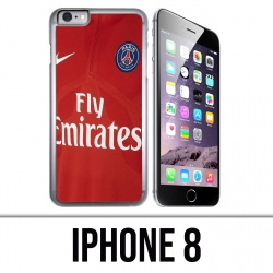 Coque iPhone 8 - Maillot Rouge Psg