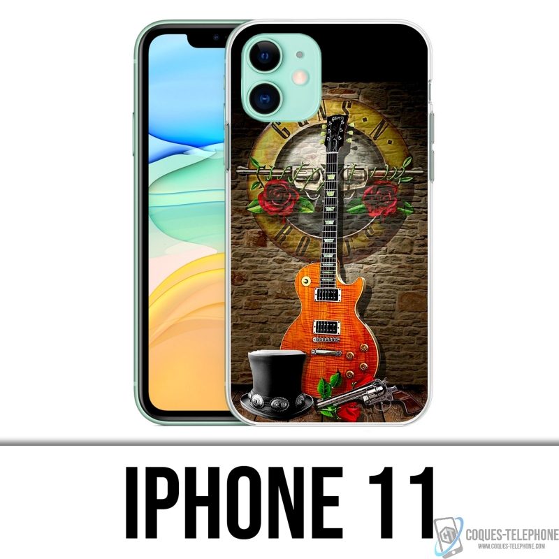 Coque iPhone 11 - Guns N Roses Guitare