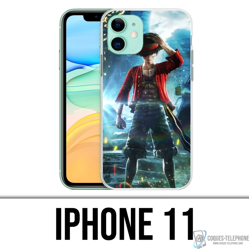 Coque iPhone 11 - One Piece Luffy Jump Force
