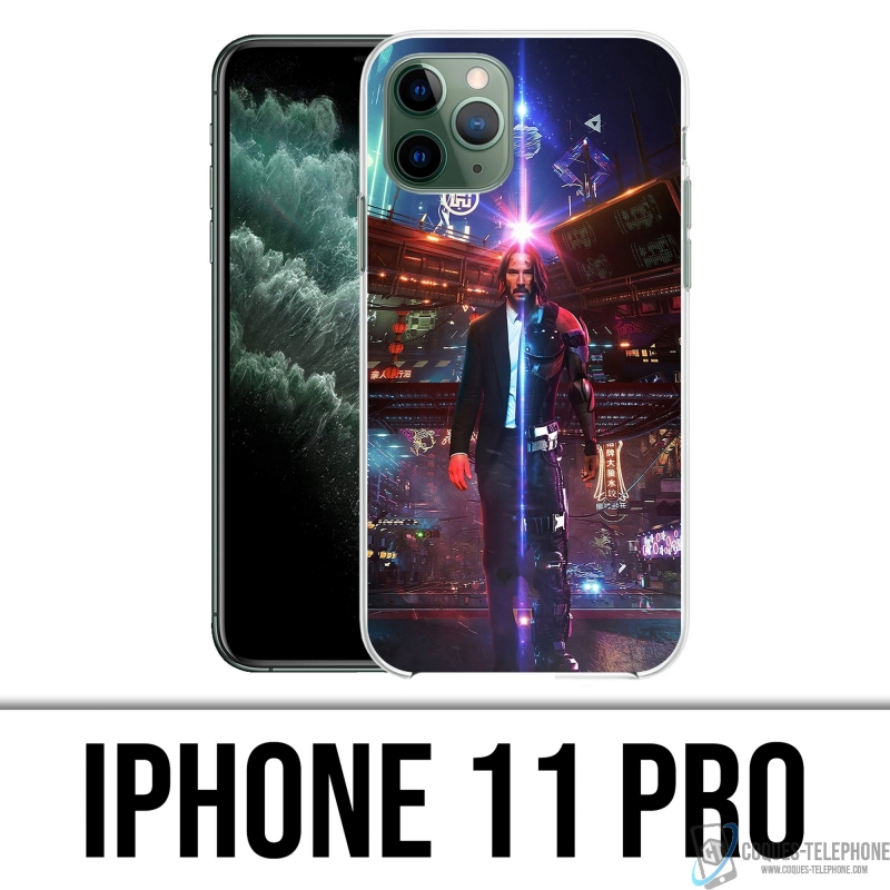 Funda para iPhone 11 Pro - John Wick X Cyberpunk