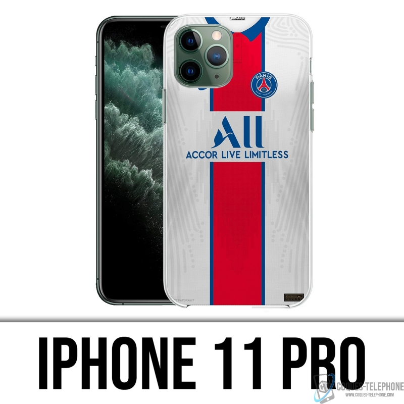 Coque iPhone 11 Pro - Maillot PSG 2021