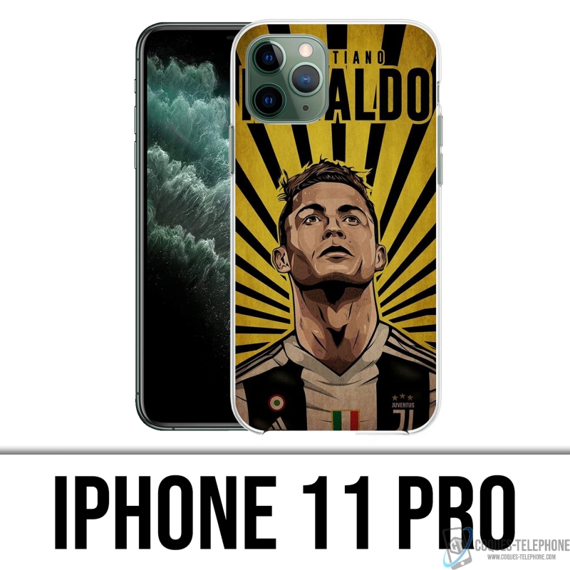 Coque iPhone 11 Pro - Ronaldo Juventus Poster