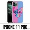 Custodia per iPhone 11 Pro - Stitch Angel Heart Split